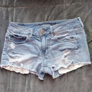American eagle denim shorts